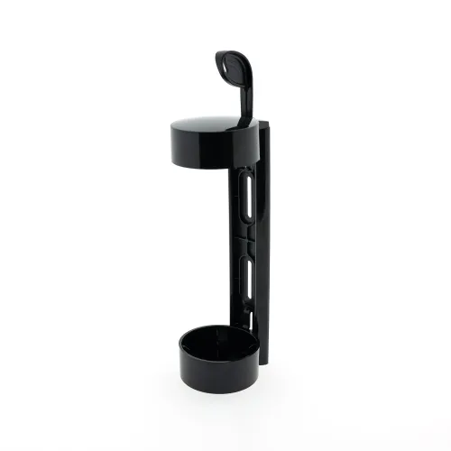 Soporte de pared negro para dispensador