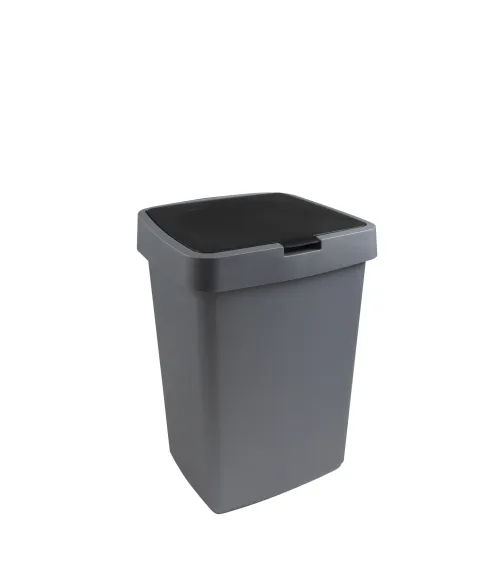 Afvalbak met plat deksel