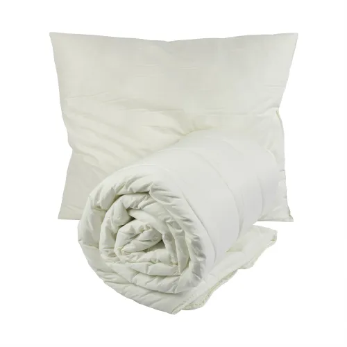 Oberbett/Kissen Paket - Ecru