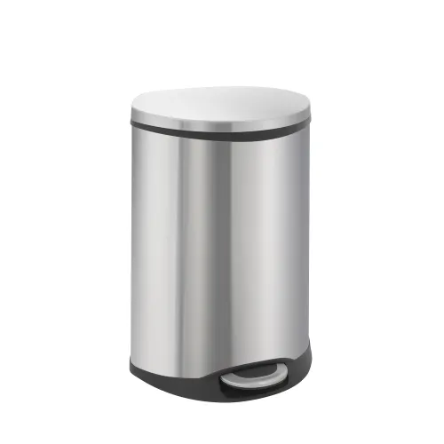 Afvalbak RVS groot 2x22 liter