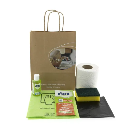 Kit de limpieza en bolsa de papel