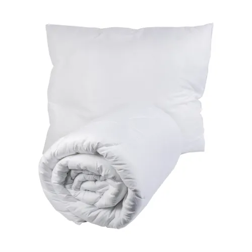Oberbett/Kissen Paket Microfaser - Weiss