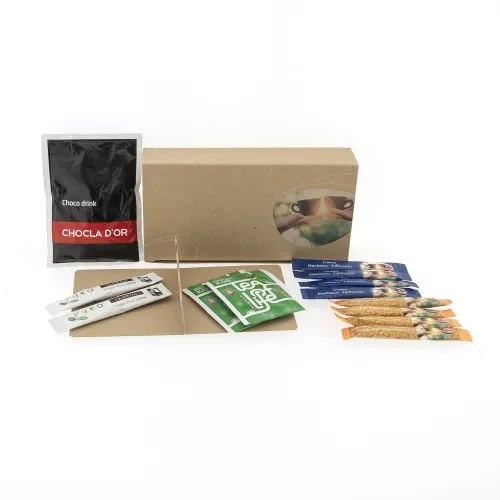 2P Kit de café y té con chocolate en polvo