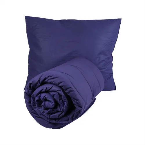 Oberbett/Kissen Paket - Blau